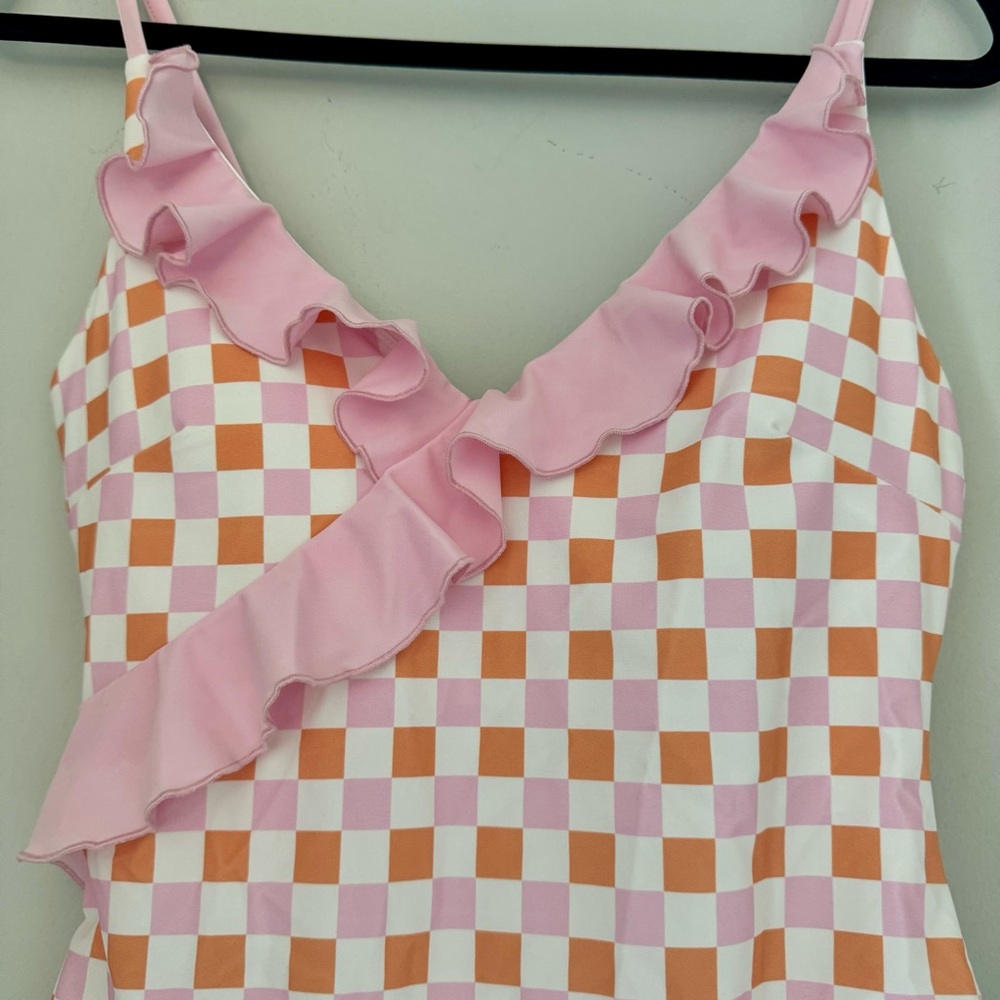 Caden Lane Ruffles One-Piece Swimsuit NWT - Picture 4 of 11